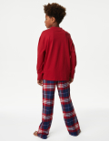 Pure Cotton Up to Snow Good Checked Pyjamas (6-16 Yrs)