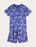 Kids' Palm Tree Graphic Short Pyjamas (1-16 Yrs)