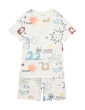Pure Cotton Printed Short Pyjamas (1-10 Yrs)