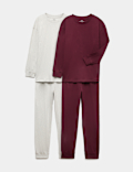2 Pack Jersey Pyjama Sets (6-16 Yrs)