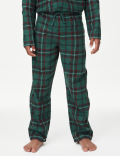 Pure Cotton Checked Pyjamas (1-16 Yrs)
