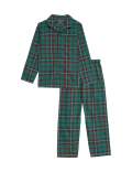 Pure Cotton Checked Pyjamas (1-16 Yrs)