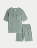 Cotton Blend Waffle Pyjamas (12 Mths-16 Yrs)