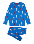 Cotton Rich Lightning Bolt Pyjama Set