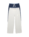 2pk Cotton Rich Loungewear Bottoms (6-16 Yrs)