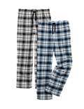 2pk Pure Cotton Checked Pyjama Bottoms (6-16 Yrs)