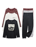 3pk Pure Cotton Graphic Pyjama Sets (6-16 Yrs)
