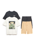 2pk Pure Cotton Pyjamas (6-16 Yrs)