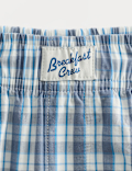 Pure Cotton Checked Pyjama Shorts (6-16 Yrs)