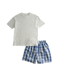 Pure Cotton Checked Short Pyjamas (6-16 Yrs)