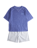 Graphic Striped Short Pyjamas (6-16 Yrs)