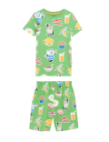 Cotton Rich Breakfast Print Short Pyjama Set