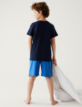 3pk Pure Cotton Surf Slogan Pyjama Sets