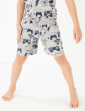 Cotton Gaming Short Pyjama Set (7 - 16 Yrs)