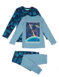 2pk Pure Cotton Space Print Pyjama Sets (6-16 Yrs)