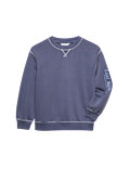 Cotton Rich Acid Wash Crew Neck Pyjama Top (6-16 Yrs)