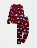Pure Cotton Gaming Print Pyjamas (1-16 Yrs)