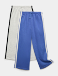 2 Pack Cotton Rich Pyjama Bottoms (6-16 Yrs)
