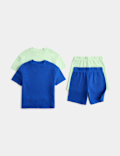 Kids' 2 Pack Pure Cotton Pyjama Sets (1-16 Yrs)