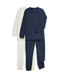 2 Pack Pure Cotton Lounge Pyjama Sets (6-16 Yrs)
