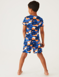 Cotton Camouflage Print Short Pyjamas (7-13 Yrs)