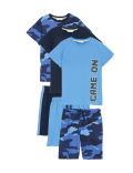 3pk Pure Cotton Camo Short Pyjama Sets