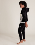 Cotton Slogan Hooded Pyjama Set (6-16 Yrs)