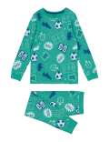 Cotton Rich Football Print Pyjama Set