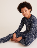 Cotton Electric Patterned Pyjama Set (7-16 Yrs)
