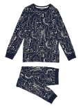 Cotton Electric Patterned Pyjama Set (7-16 Yrs)