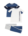 2pk Cotton Rich Slogan Pyjama Sets (6-16 Yrs)