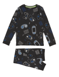 Cotton Rich Gaming Print Pyjamas (7-16 Yrs)