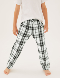 2pk Pure Cotton Check Pyjama Trousers (6-16 Yrs)