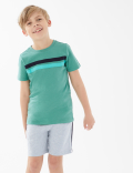 2pk Pure Cotton Gamer Short Pyjama Sets (6-16 Yrs)