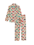 Kids' Sausage Dog Family Christmas Pyjama Set (1-16 Yrs)