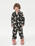 Pure Cotton Mini Me Cat Print Pyjamas (1-16 Yrs)