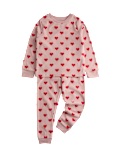 Kids' Heart Print Pyjamas (1-16 Yrs)