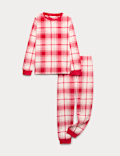 Fleece Checked Pyjamas (0-16 Yrs)