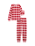 Harlequin Fleece Pyjama Set