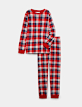 Checked Fleece Pyjama Set