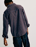 Pure Cotton Micro Check Shirt (6-16 Yrs)