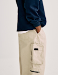 Pure Cotton Ripstop Cargo Trousers (6-16 Yrs)