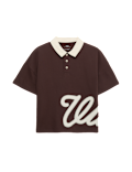 Cotton Rich Short Sleeve Polo Top (6-16 Yrs)