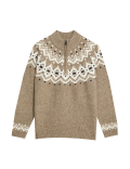 Fair Isle Half Zip Christmas Jumper (6-16 Yrs)