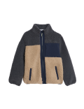 Borg Colour Block Jacket (6-16 Yrs)