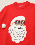Reversible Sequin Santa Christmas Jumper