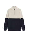 Pure Cotton Waffle Zip Jumper (6-16 Yrs)