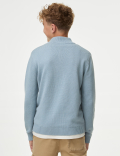 Half Zip Knitted Jumper (6-16 Yrs)