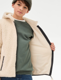 Borg Hooded Zip Jacket (6-16 Yrs)