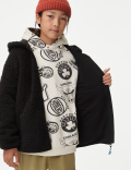 Borg Hooded Zip Jacket (6-16 Yrs)